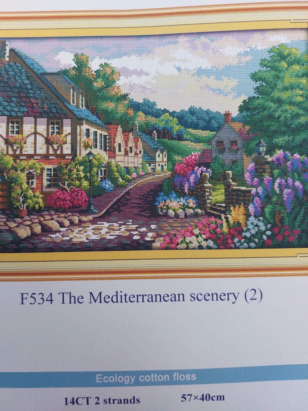 Zeer mooi voorbedrukt borduurpakket, Verzenden, Nieuw, Borduurpakket