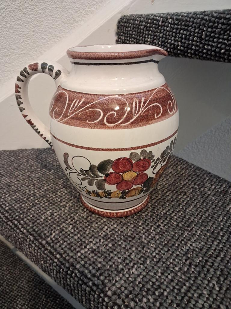 Brocante vaas ca 18 cm hoog, Ophalen of Verzenden