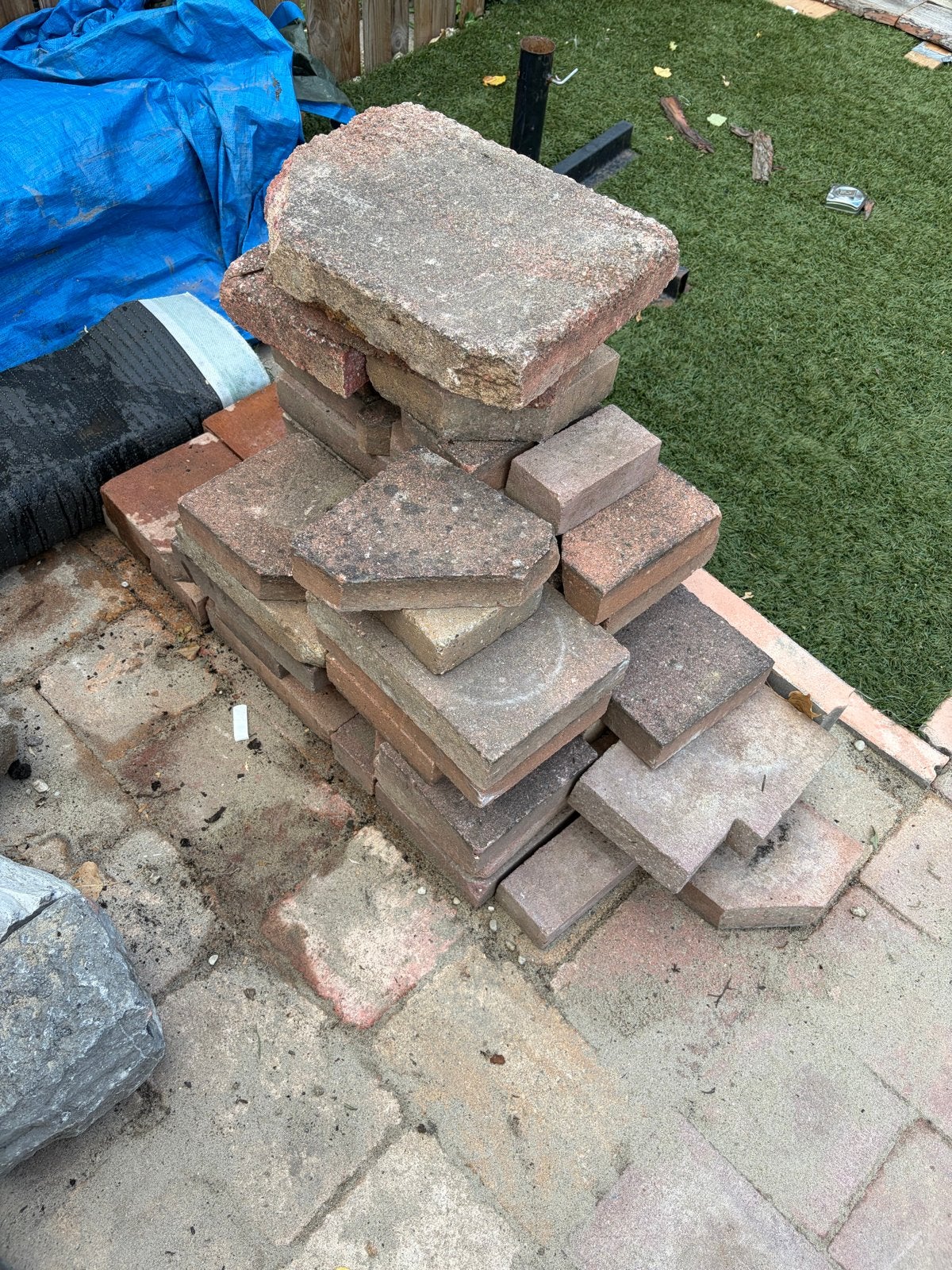 Restpartij Tuinstenen / Terrastegels, Ophalen, Gebruikt, Overige typen, Minder dan 5 m²