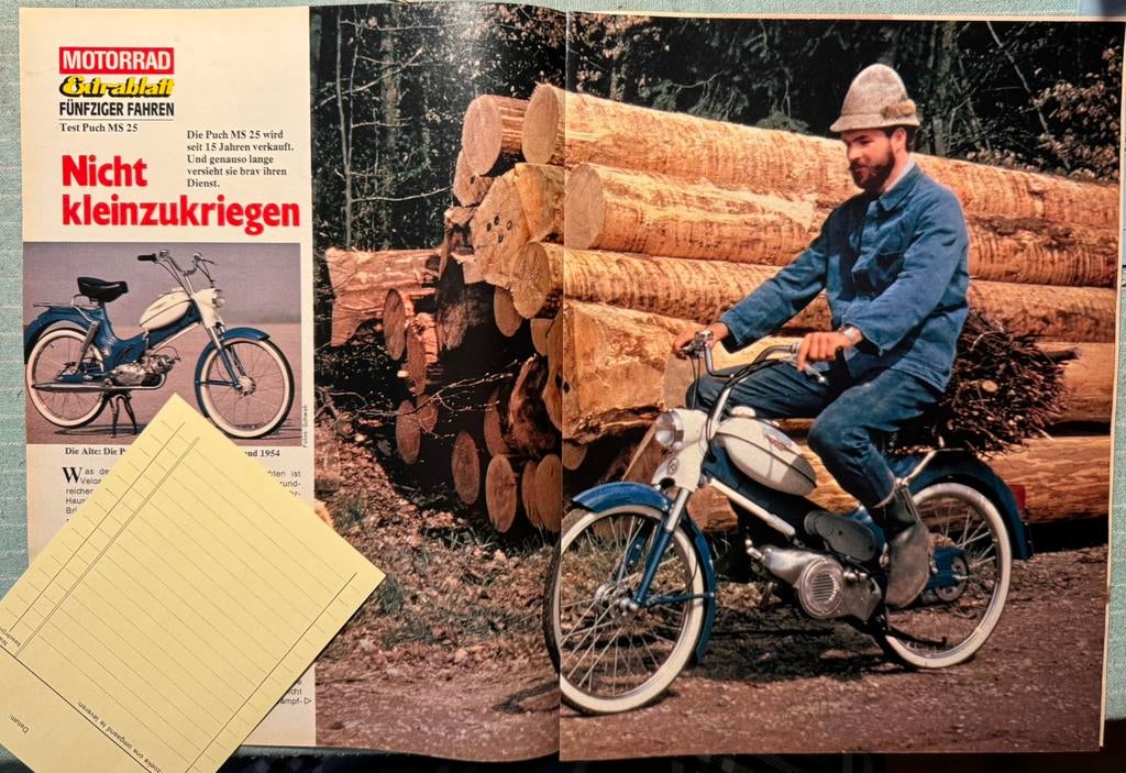 Test uit 1980 Puch MS25, Verzenden, Zo goed als nieuw, Motoren