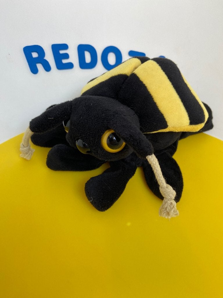 K2004 Beleduc handpop bij insect zwart geel, Ophalen of Verzenden, Zo goed als nieuw, Overige typen
