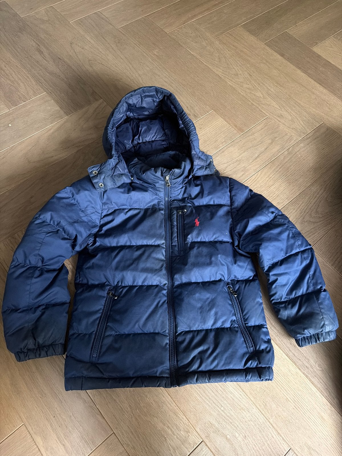 Polo Ralph Lauren donsjasje (s) - 7-8 jaar, Ophalen of Verzenden, Zo goed als nieuw, Jongen of Meisje, Jas