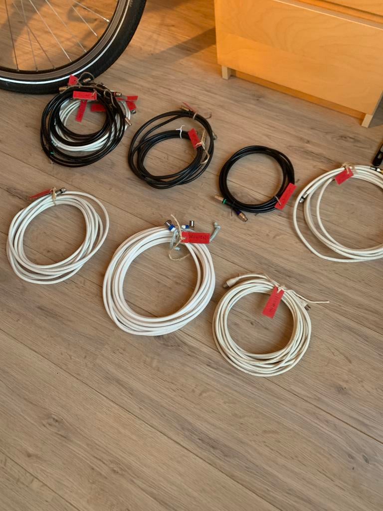 Pakket Coax kabels, Ophalen of Verzenden, Zo goed als nieuw, Minder dan 2 meter, Coaxiale kabel