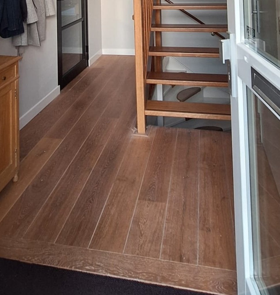 massief eiken vloerdelen 95m2, Ophalen, Gebruikt, Vloerdelen of -planken, 10 m² of meer