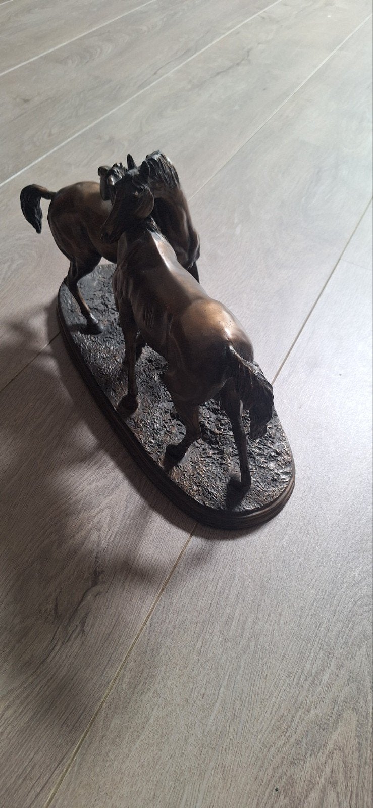 Zwaar 2 paardenbeeld, Ophalen of Verzenden
