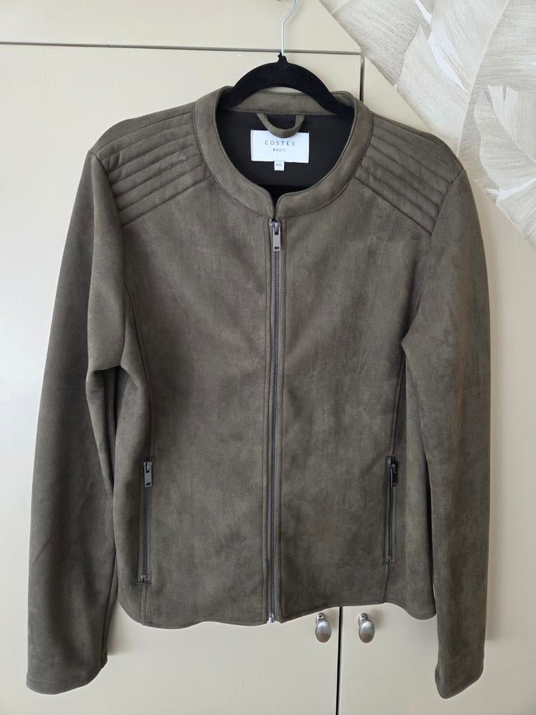 COSTES BIKERJASJE...maat xxl...legergroen...1x gedragen!!, Ophalen of Verzenden, Zo goed als nieuw, Groen