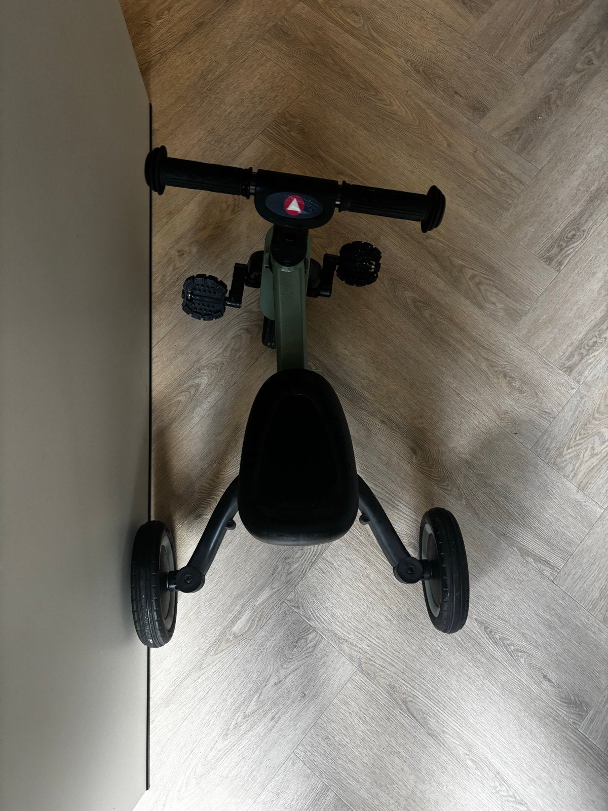 Topmark 2-in-1 loopfiets/driewieler - Groen, Ophalen, Zo goed als nieuw, Verstelbare zitting