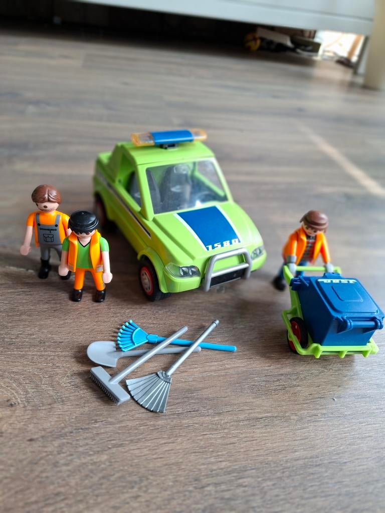 Playmobil Stadsreiniging met Voertuig en Figuren, Kinderen en Baby's, Speelgoed | Playmobil, Ophalen, Gebruikt, Complete set