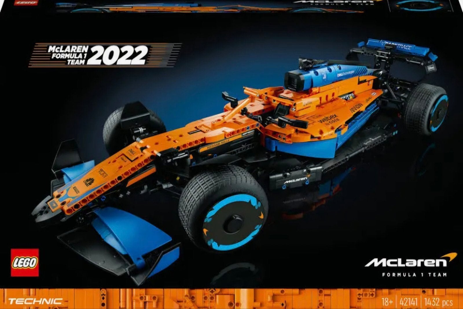 **LEGO Technic McLaren Formule 1 Racewagen 42141 (2022)**, Kinderen en Baby's, Ophalen of Verzenden, Zo goed als nieuw, Overige merken