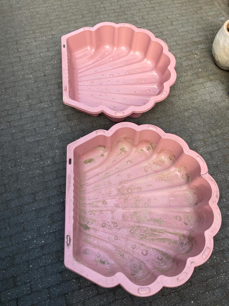Zandbak schelp - Roze zandbak voor kinderen, Ophalen, Gebruikt