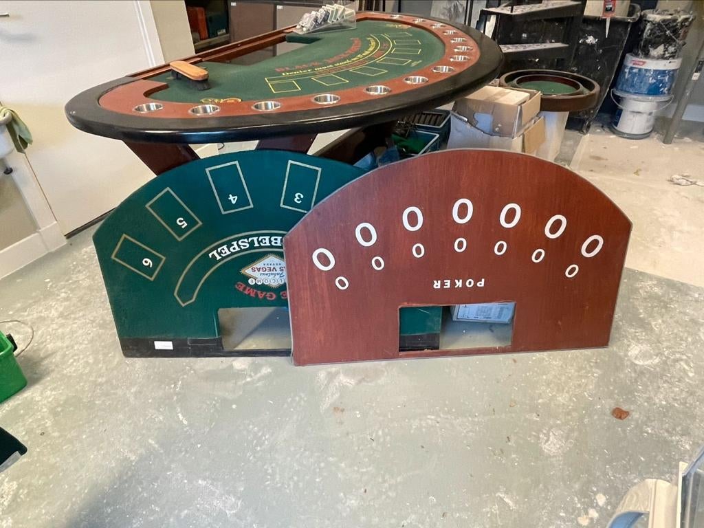 Luxe blackjacktafel! Zeer compleet met extra spellen! Luxe!, Hobby en Vrije tijd, Gezelschapsspellen | Kaartspellen, Zo goed als nieuw