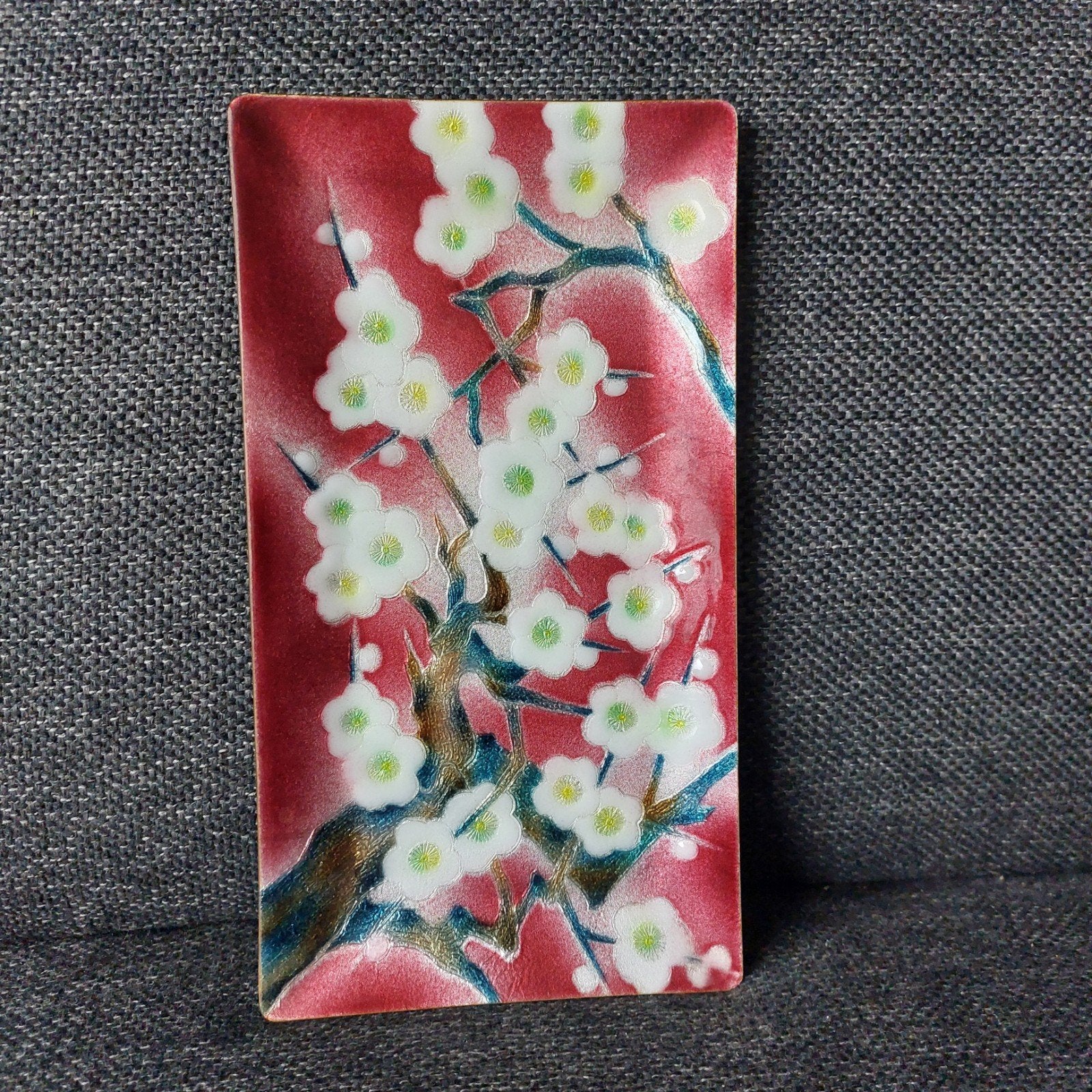 Vintage Japans cloisonné emaille schaal, Ophalen of Verzenden