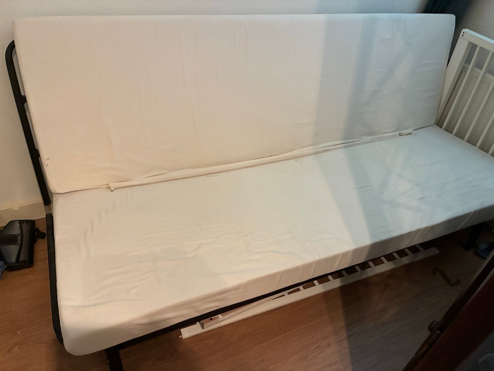 IKEA Slaapbank - Comfortabel en Praktisch, Ophalen, Gebruikt, Wit, Tweepersoons