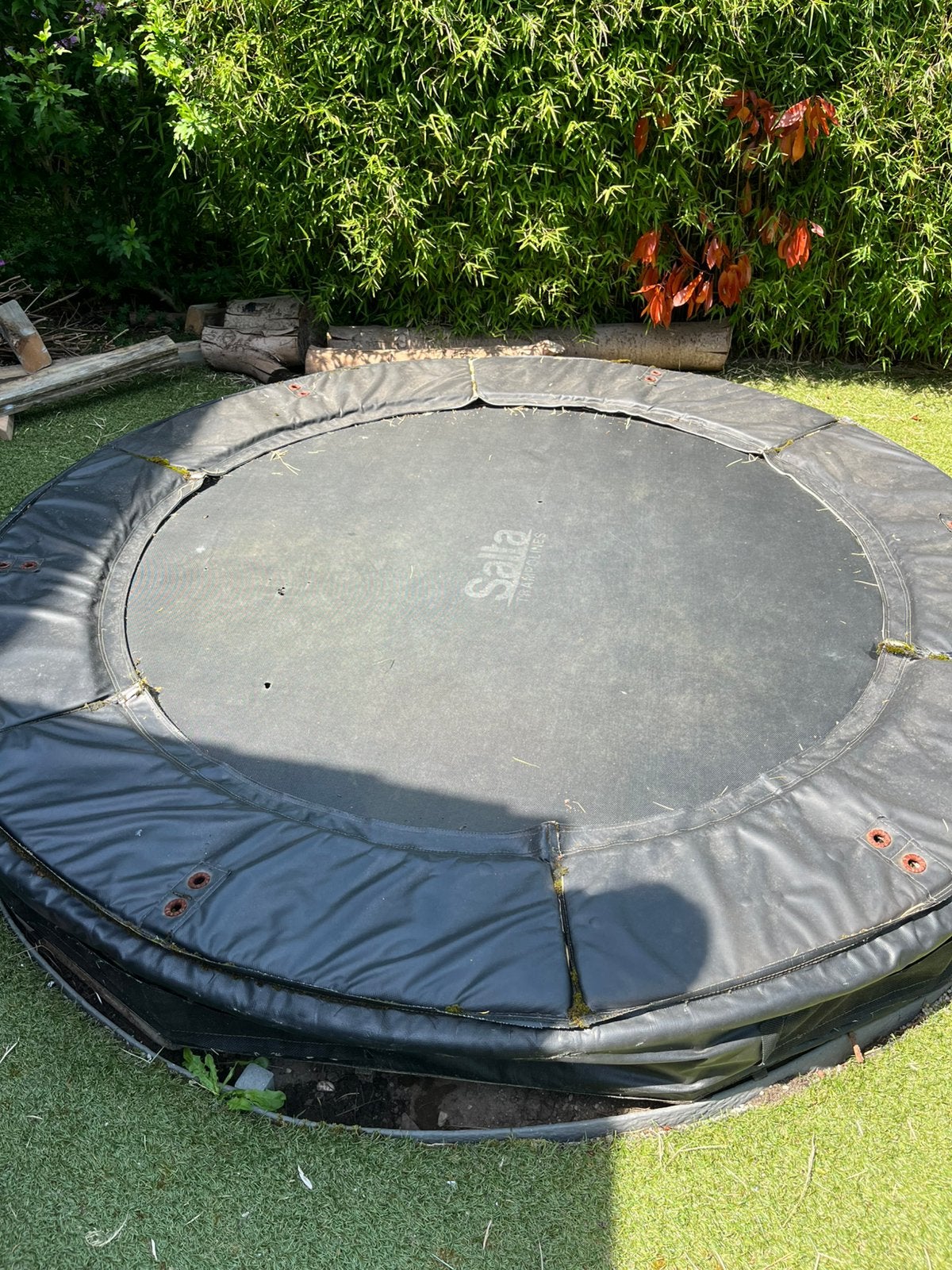 Gratis: trampoline, Kinderen en Baby's, Speelgoed | Buiten | Trampolines, Ophalen, Gebruikt