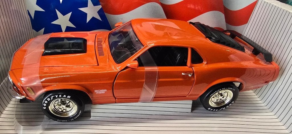 ford mustang 429 boss 1970 van ERTL  1:18, Hobby en Vrije tijd, Modelauto's | 1:18, Ophalen, Nieuw, Auto, ERTL