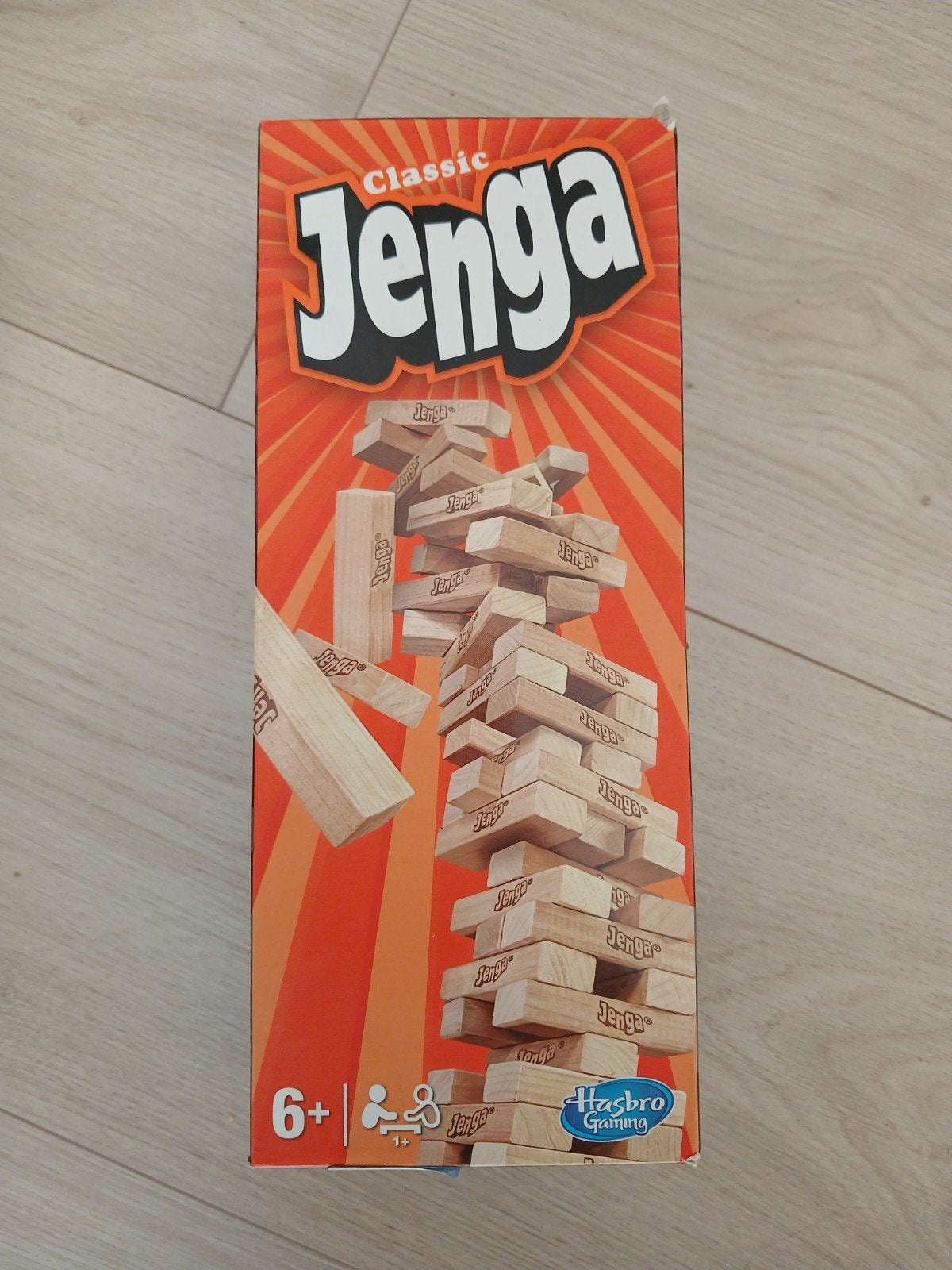 Jenga Classic - Het originele stapelspel van Hasbro Gaming, Een of twee spelers, Ophalen, Gebruikt, Hasbro Gaming