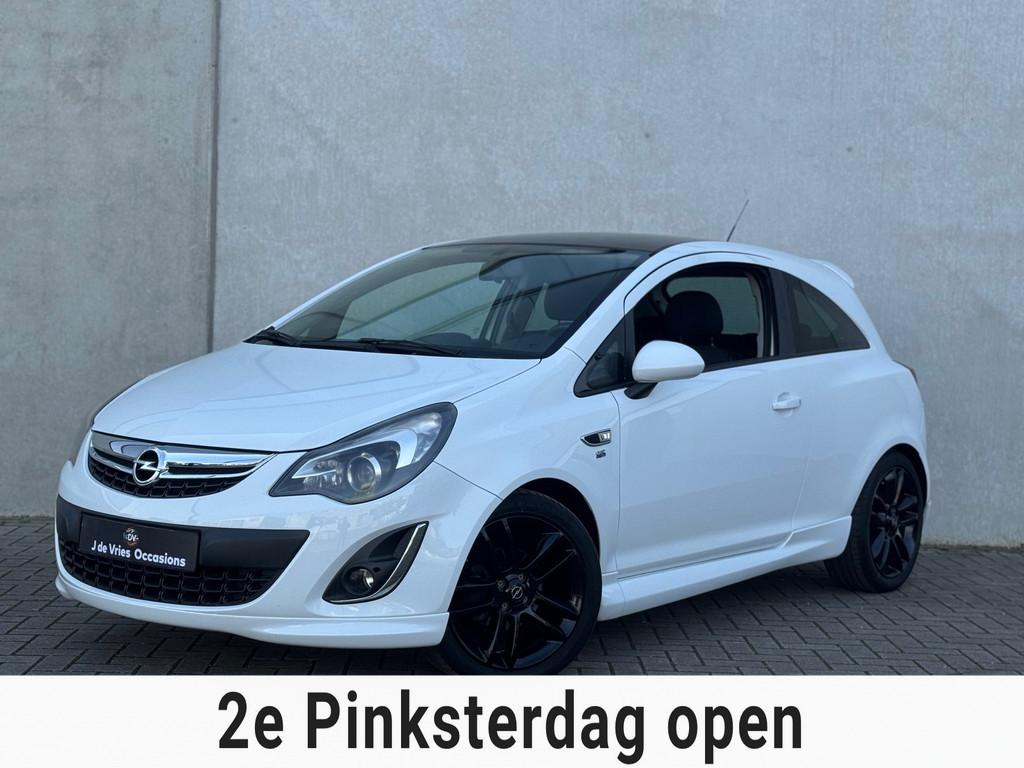 Opel Corsa 1.4-16V OPC LINE STL VERW STR VERW AIRCO PDC, Auto's, 101 pk, 4 cilinders, Wit, Origineel Nederlands