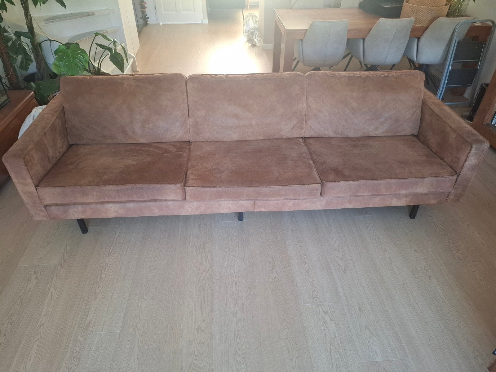 Be Pure Rodeo bank 3 zits en 2,5 zits met poef. ecoleder, Ophalen, Gebruikt, Overige materialen, Modern, Comfortabel