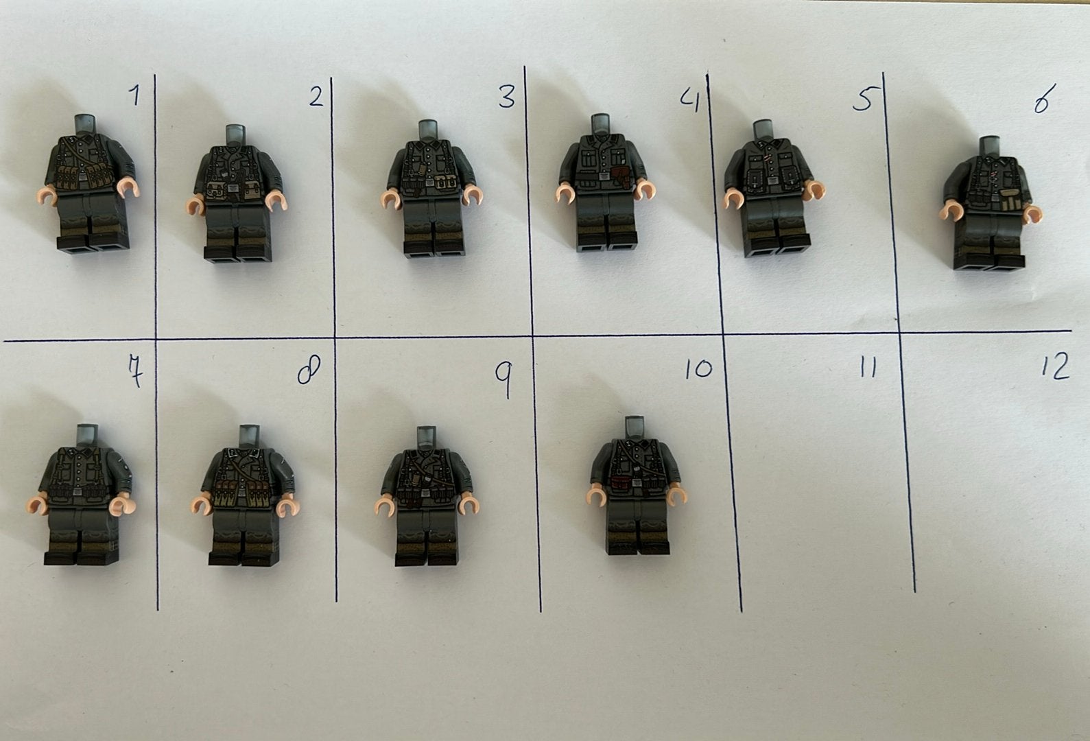 Lego ww2 minifigures - 10 stuks, Ophalen of Verzenden, Gebruikt, Overige merken