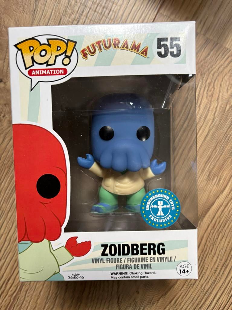Funko Pop! Animation Futurama Zoidberg #55 Underground Toys, Ophalen of Verzenden, Zo goed als nieuw