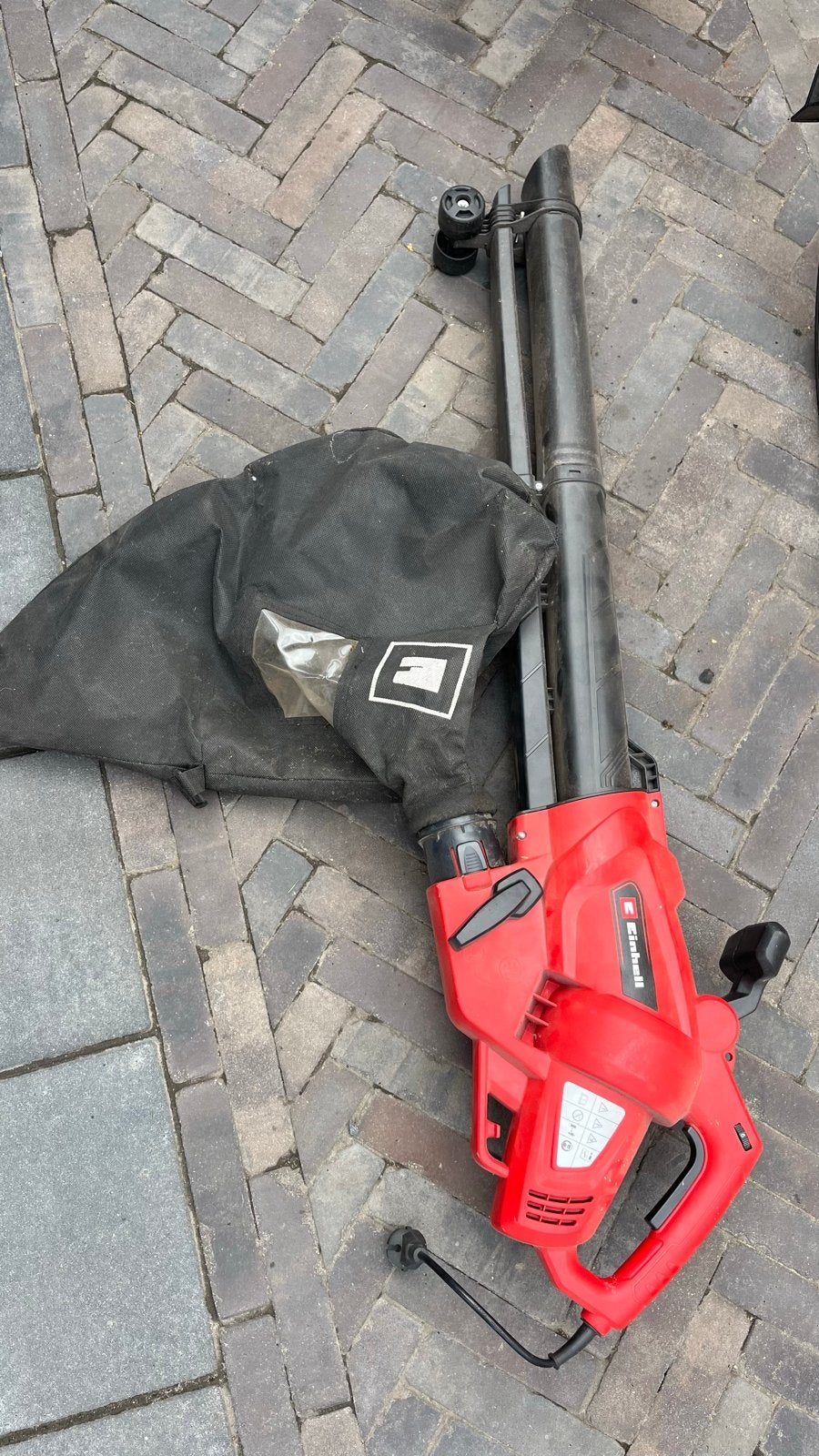 Einhell bladblazer 230V met opvangzak, Ophalen, Gebruikt, Handgedragen, Met opvangzak