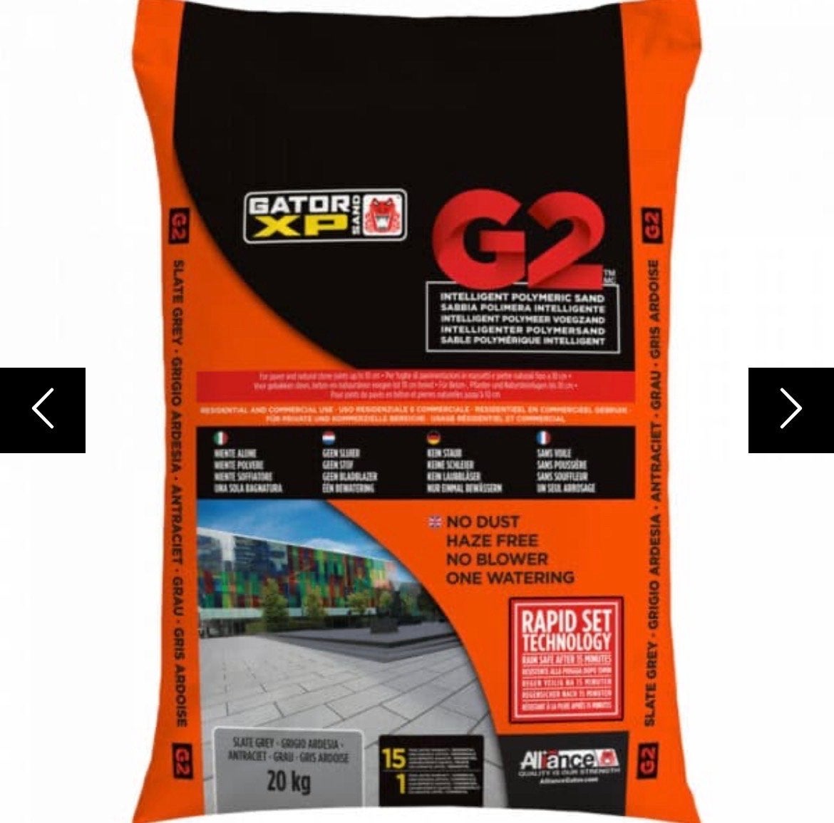 5 ZAKKEN Gator XP G2 Voegzand (Antraciet) - 20 kg, Ophalen, Nieuw, Voegzand
