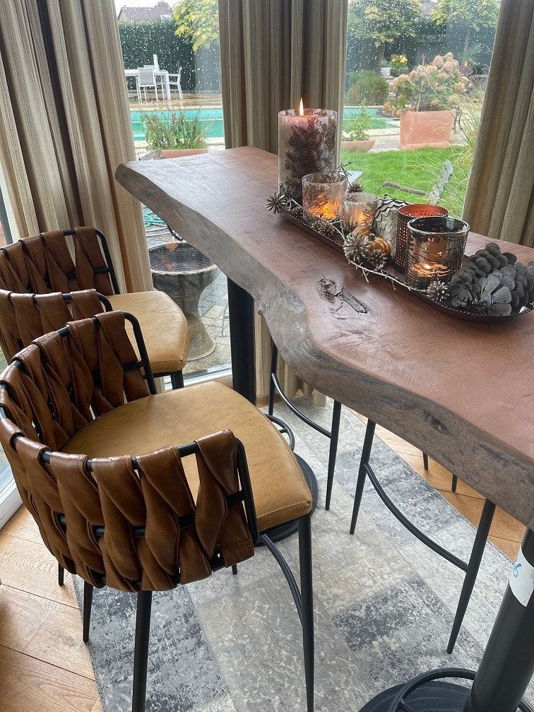 Exclusieve bartafel - statafel 190 x 50 cm - hoogte 114, Ophalen