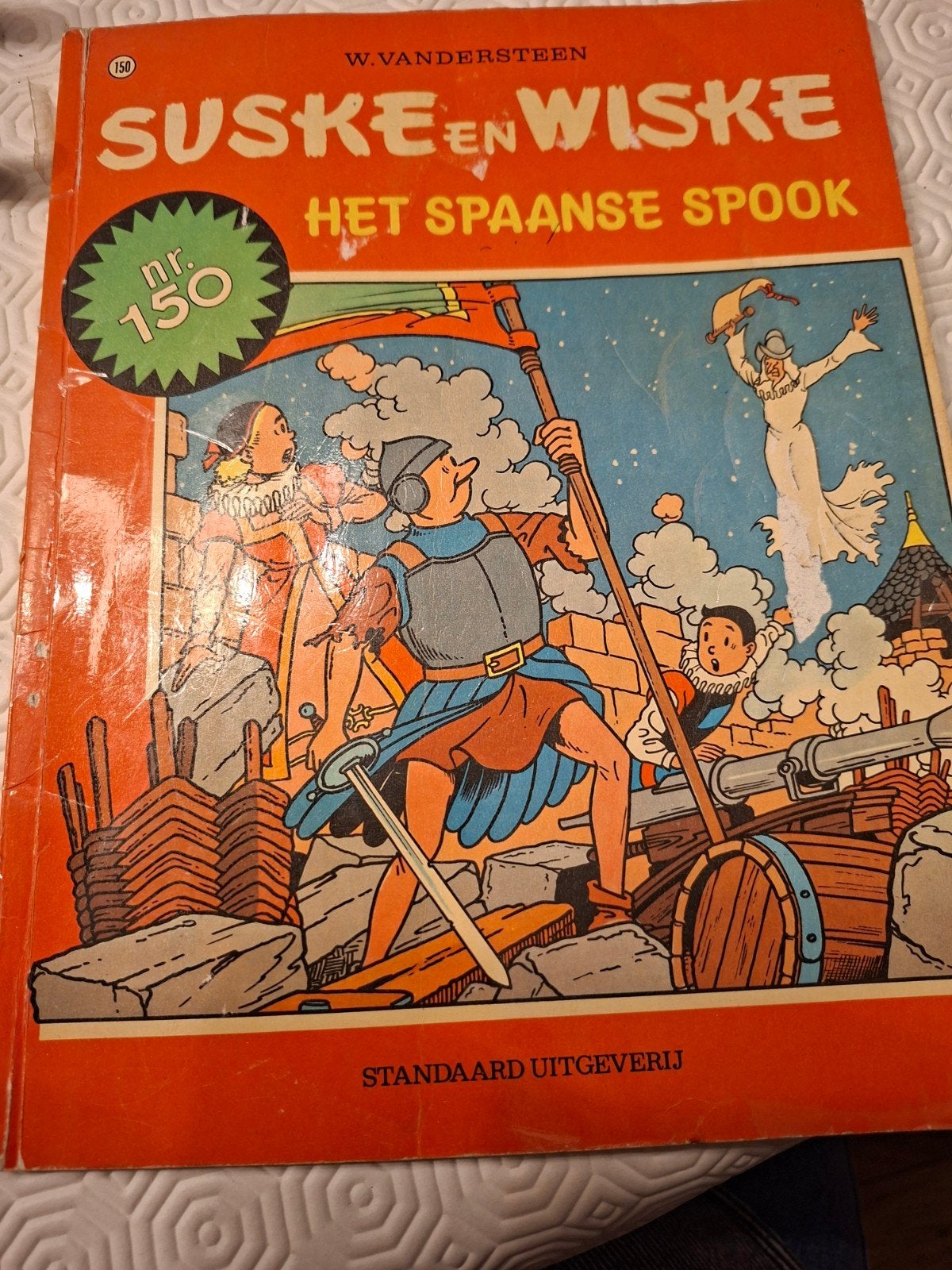 Suske en Wiske nr. 150 - Het Spaanse Spook (1974), Boeken, Eén stripboek, Ophalen of Verzenden, Gelezen, Willy Vandersteen