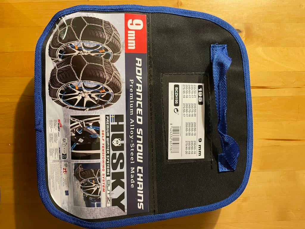 Husky Butzi 195 Sneeuwkettingen - 9mm, Auto diversen, Sneeuwkettingen, Zo goed als nieuw, Ophalen of Verzenden