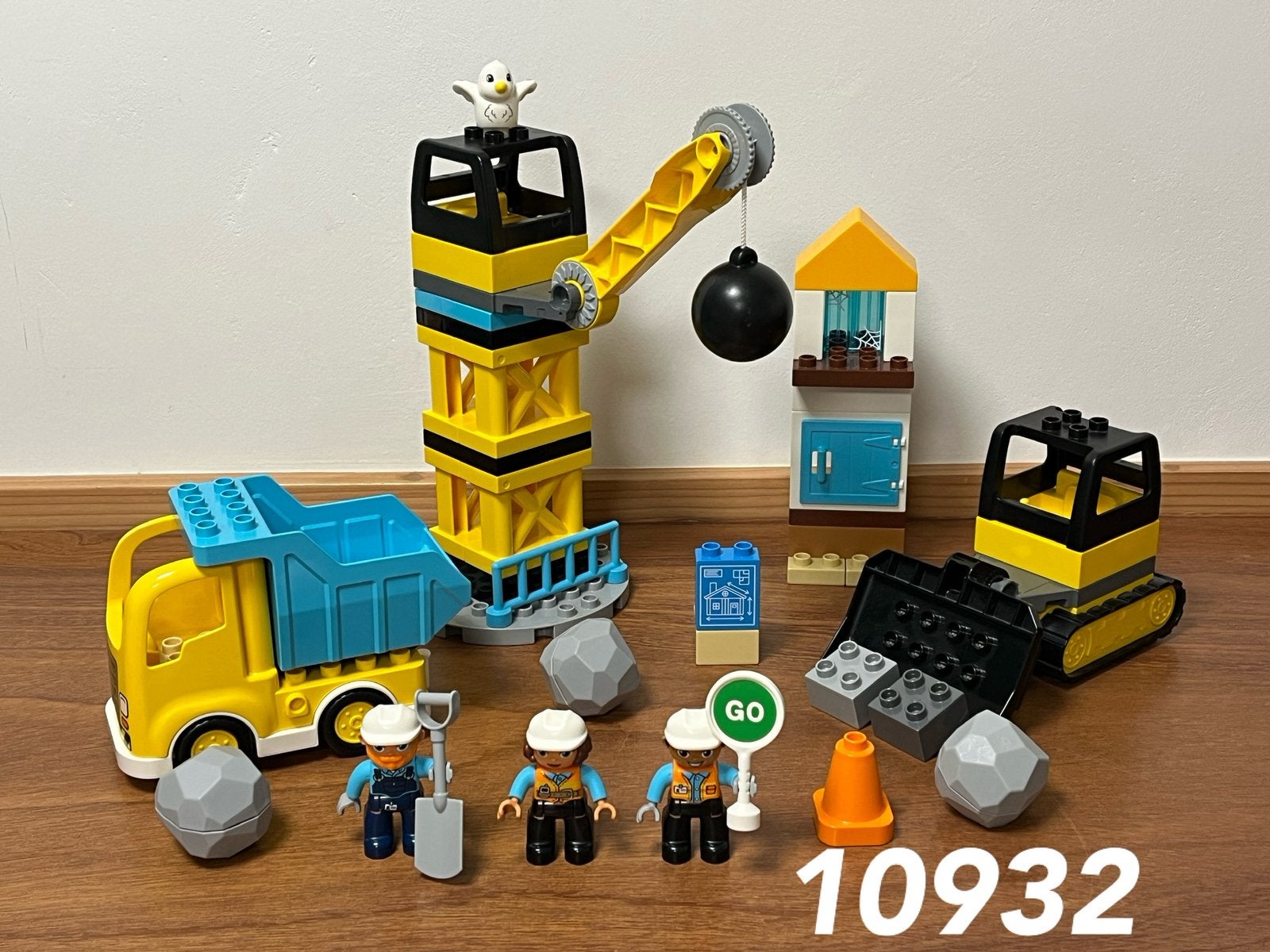 Duplo sloopkogel en afbraakwerken 10932 (compleet) 1, Ophalen of Verzenden, Zo goed als nieuw, Complete set, Duplo