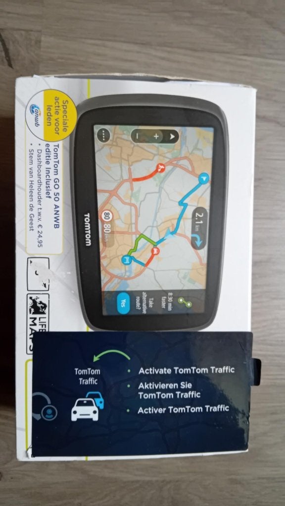 TomTom GO 50 ANWB editie inclusief - t.e.a.b., Ophalen of Verzenden, Gebruikt