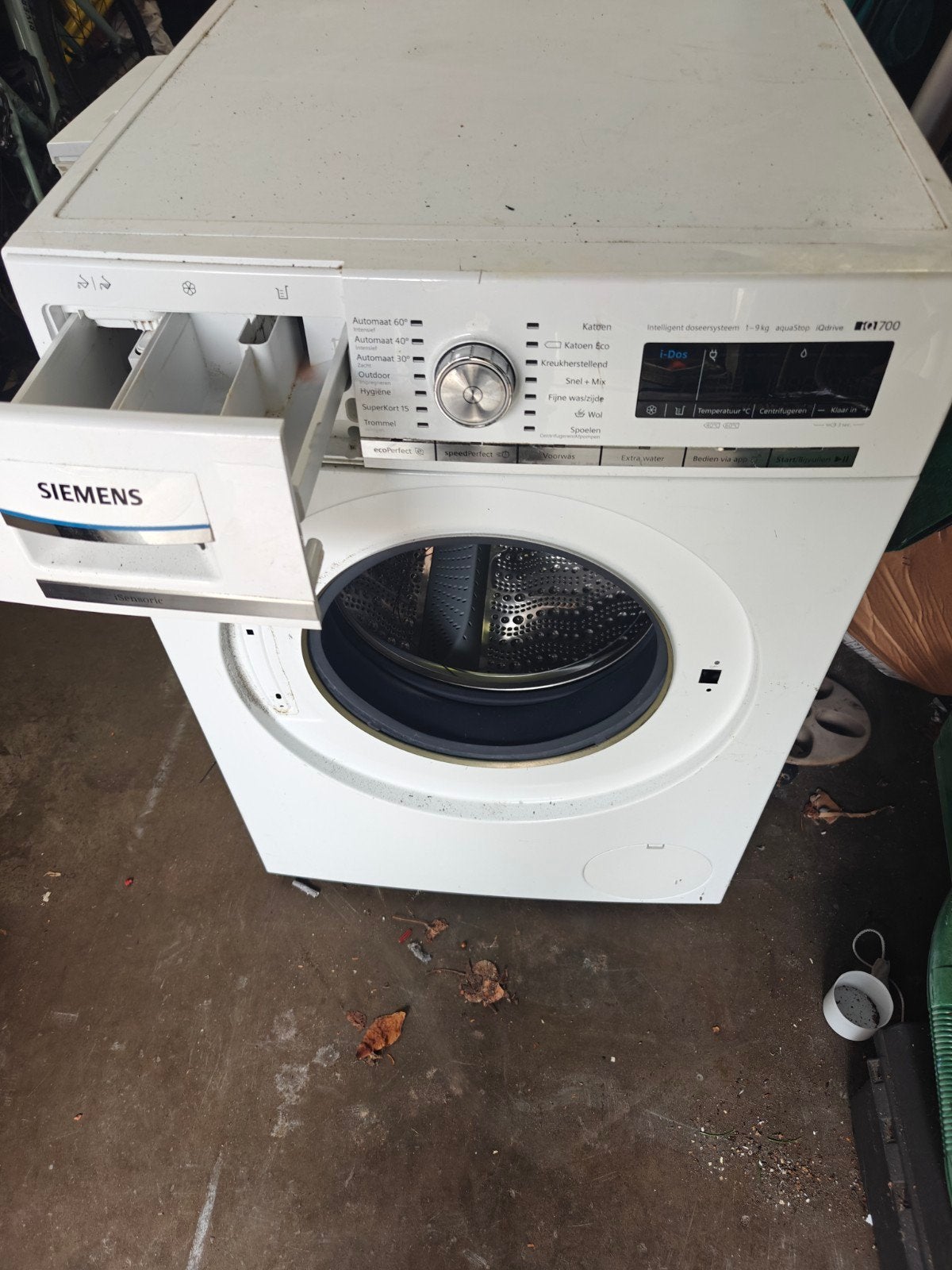 Siemens iq700 voor onderdelen gaat in een koop weg, 8 tot 10 kg, Ophalen, 1600 toeren of meer, 85 tot 90 cm