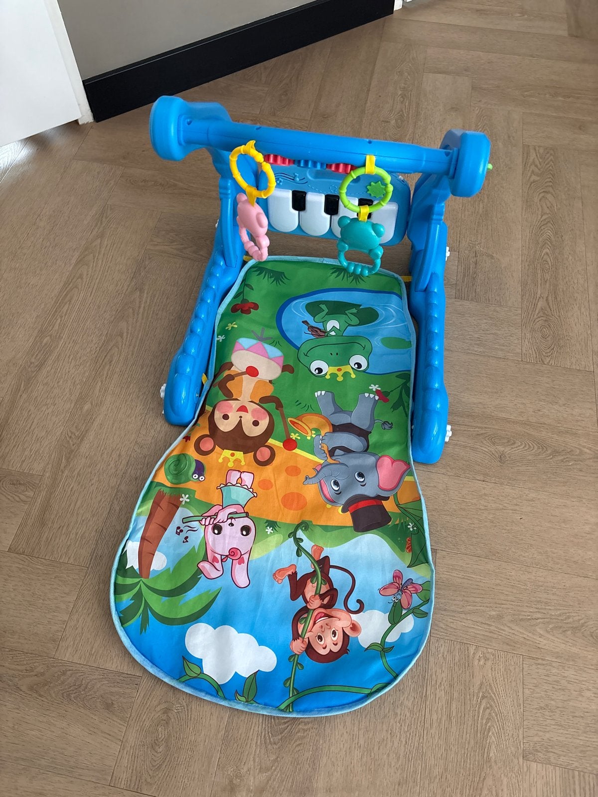 Babygym met piano en speelkleed - Jungle thema, Ophalen, Zo goed als nieuw, Babygym, Met licht