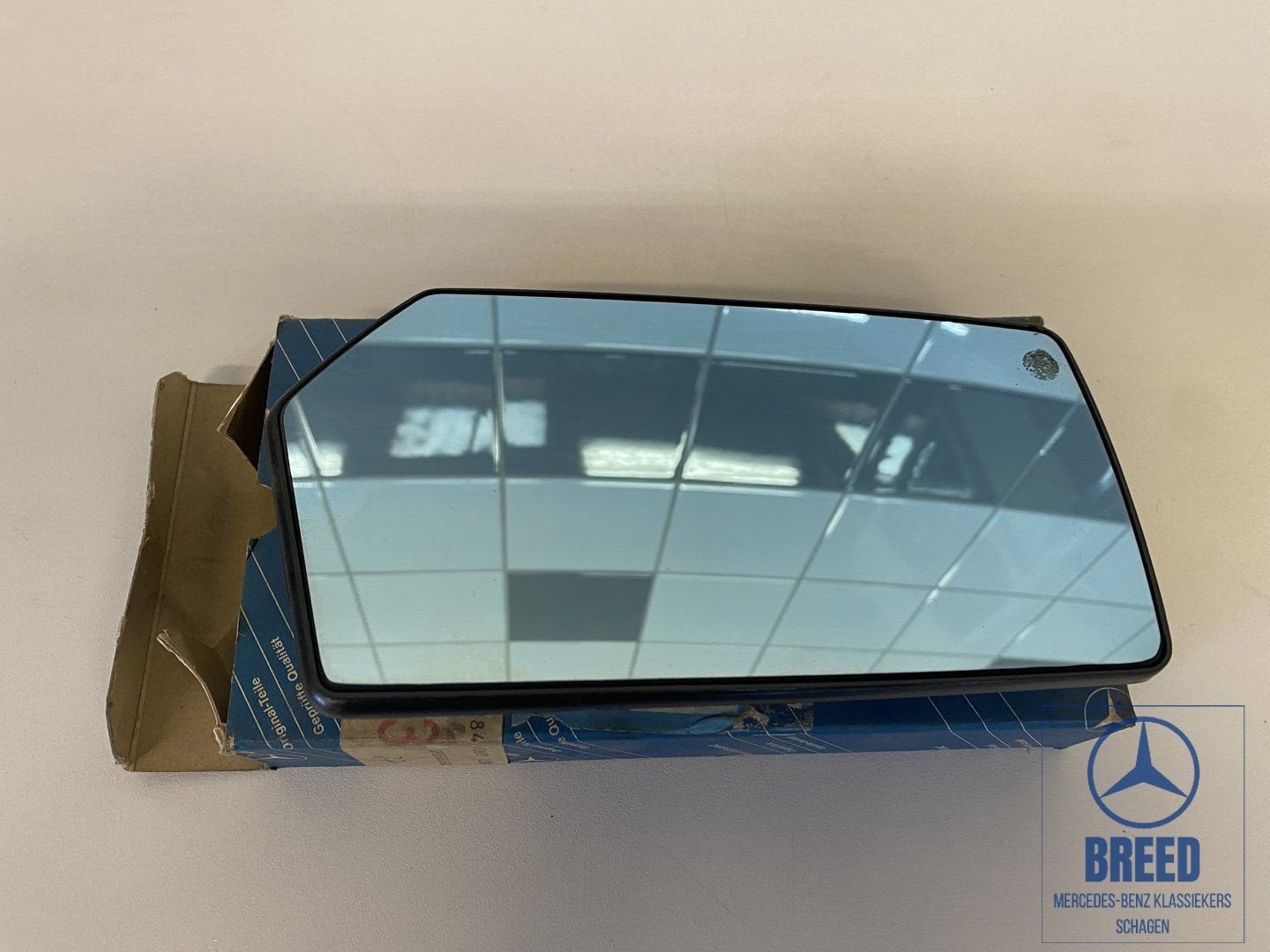 NOS buitenspiegelglas rechts voor Mercedes-Benz W126 C126, -, Nieuw, Ophalen of Verzenden, -