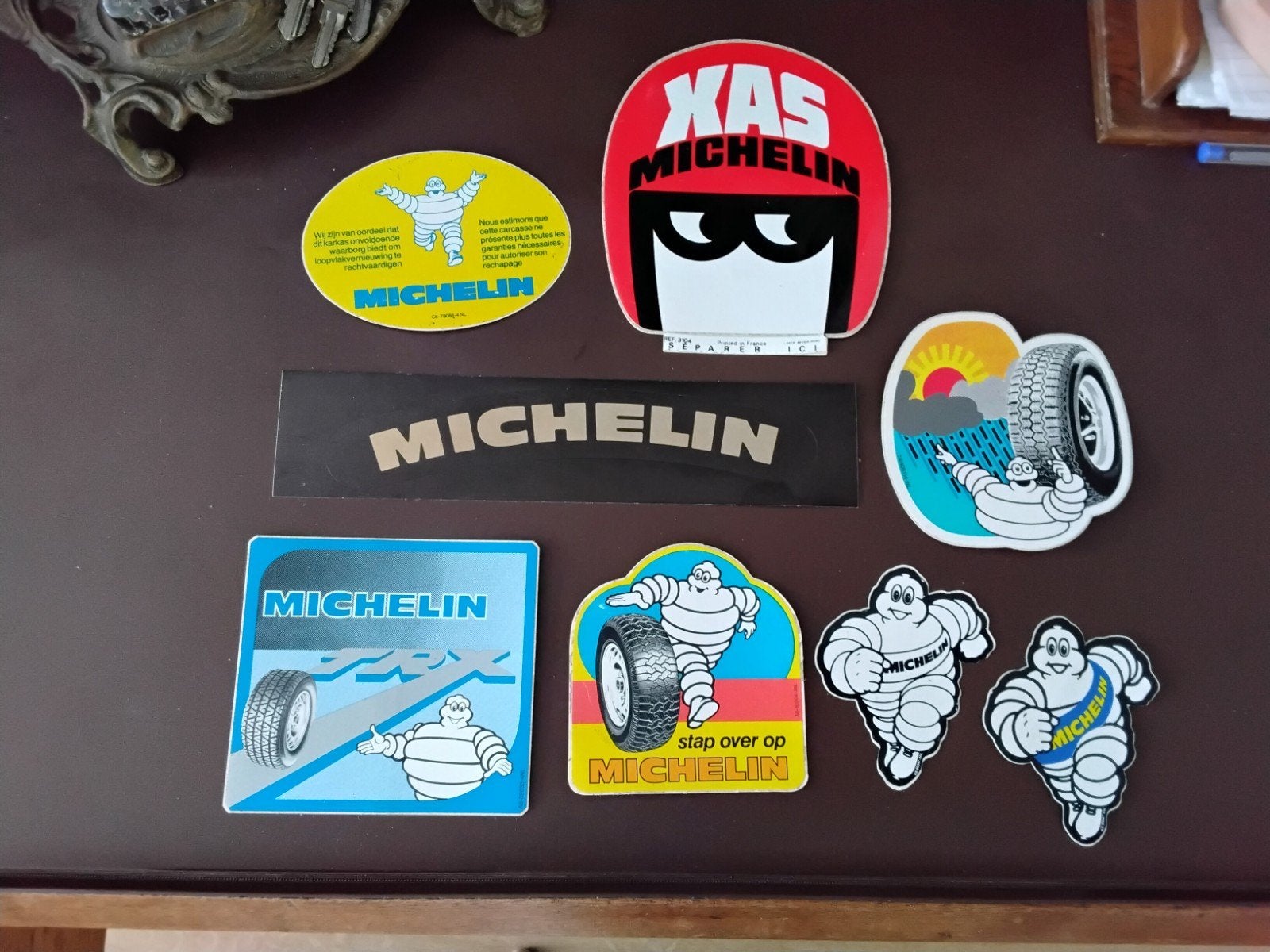 Michelin stickers, 8 stuks, zie foto's, Verzamelen, Ophalen of Verzenden, Nieuw