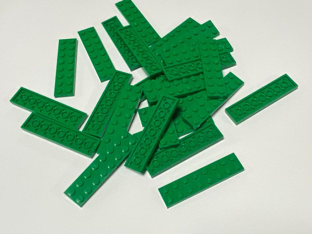 Partij 25x nieuwe 2x8 Lego plaatjes in diverse kleuren