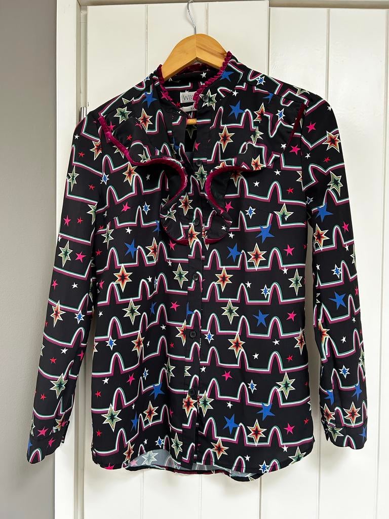 Wanderlust blouse met sterrenprint maat xs, Kleding | Dames, Ophalen of Verzenden, Nieuw, Maat 34 (XS) of kleiner, Zwart