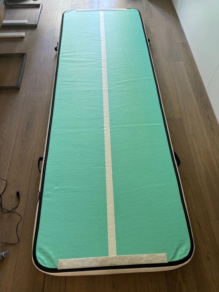 Airtrack Nordic Airtrack met pomp (300cm, mint/zilver), Ophalen, Overige kleuren, Overige typen, Zo goed als nieuw