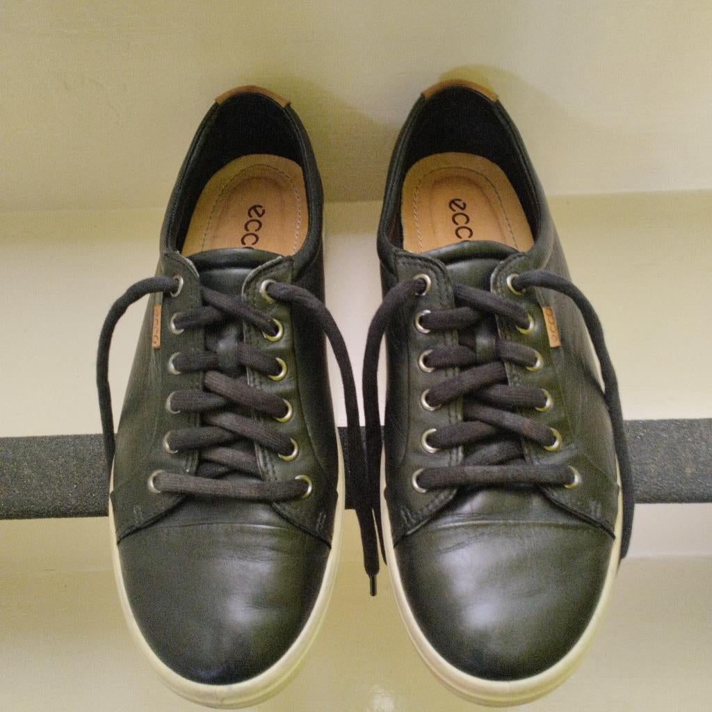 Ecco soft 7 comfort maat 42 zwart leer, Ecco, Zwart, Ophalen of Verzenden, Sneakers of Gympen