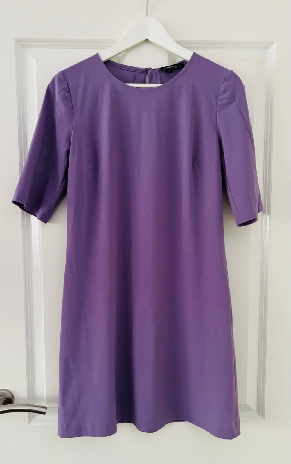 La Dress by Simone paarse jurk maat S, Paars, Ophalen of Verzenden, Zo goed als nieuw, Maat 36 (S)