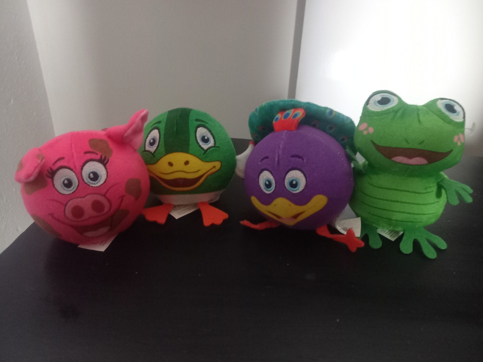 Lidl Knuffels: Varken, Pauw, Kikker, Eend, Ophalen of Verzenden, Zo goed als nieuw, Kikker