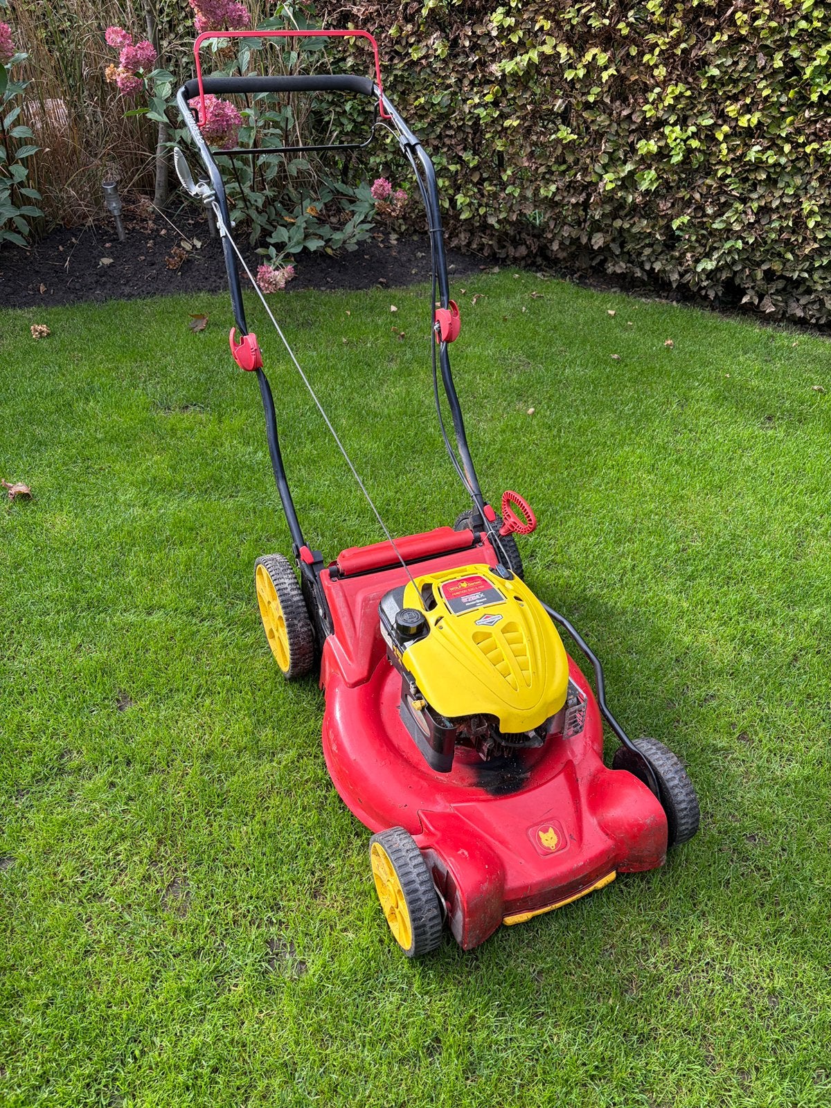 Wolf grasmaaier 53cm briggs & stratton, Tuin en Terras, Ophalen, Zo goed als nieuw