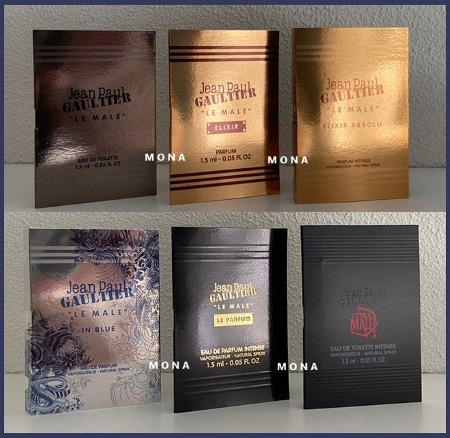 GaultierLe Male set 6 parfum samples proefjes testers, Verzenden, Nieuw