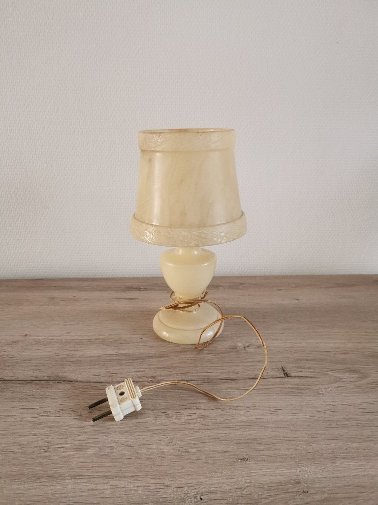 Herna Alabastros tafel lamp (vintage), Ophalen of Verzenden, Gebruikt, Vintage