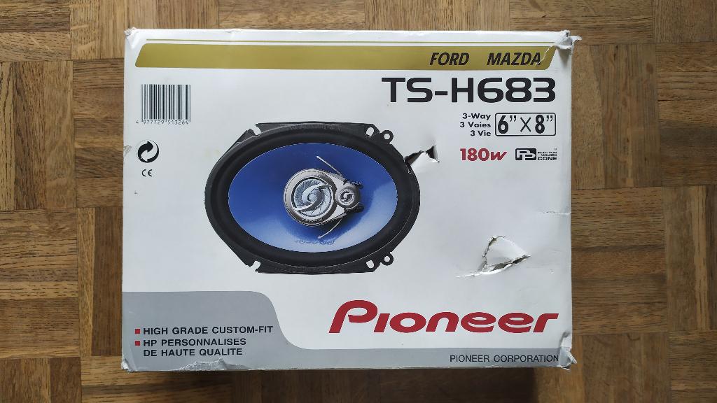 Pioneer TS-H683 ovale speakers (Mazda/Ford), Auto diversen, Autospeakers, Ophalen of Verzenden, Zo goed als nieuw