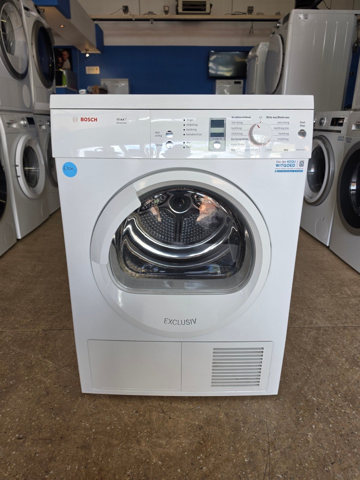 Bosch Maxx Sensitive afvoerdroger | 7 kilo | Gratis thuis ✅️, Witgoed en Apparatuur, Wasdrogers, Zo goed als nieuw, Luchtafvoer
