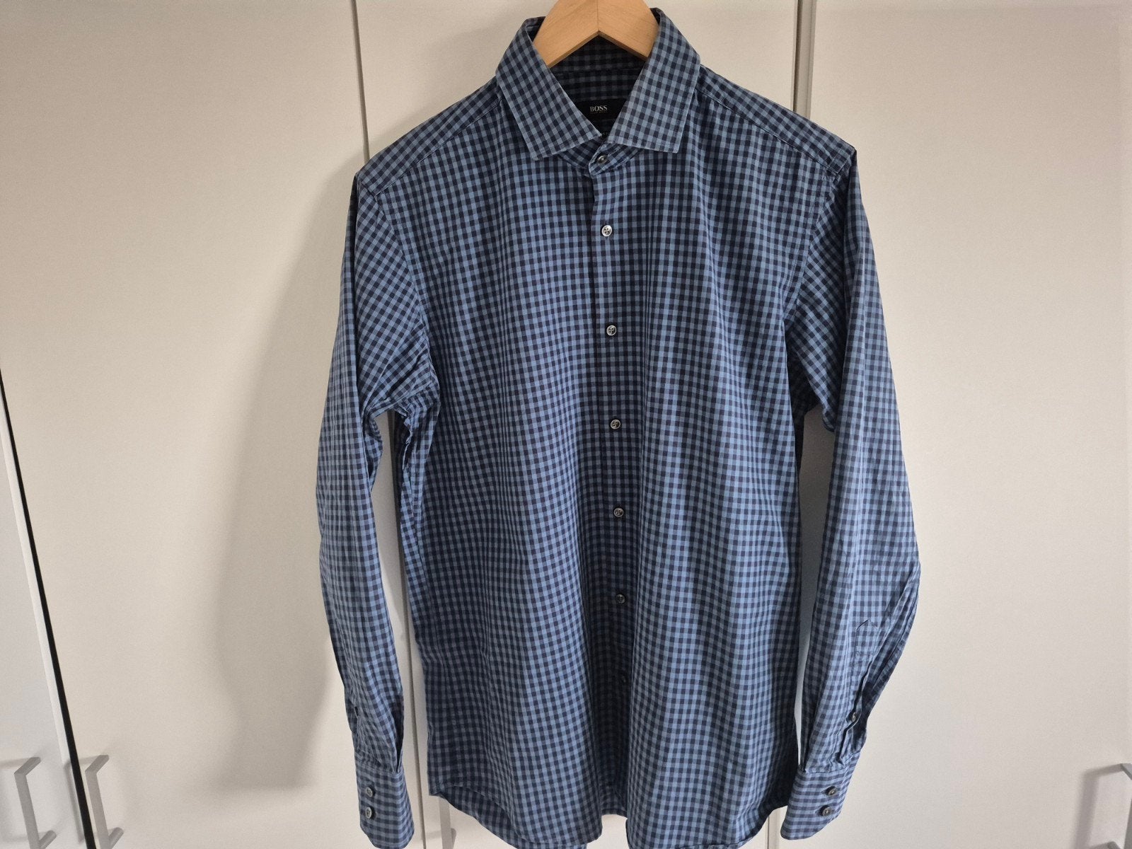 Hugo Boss M, Blauw, Zo goed als nieuw, Hugo Boss, Halswijdte 39/40 (M)