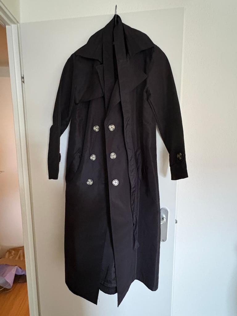 Donker blauwe trenchcoat, Ophalen of Verzenden, Nieuw, Blauw