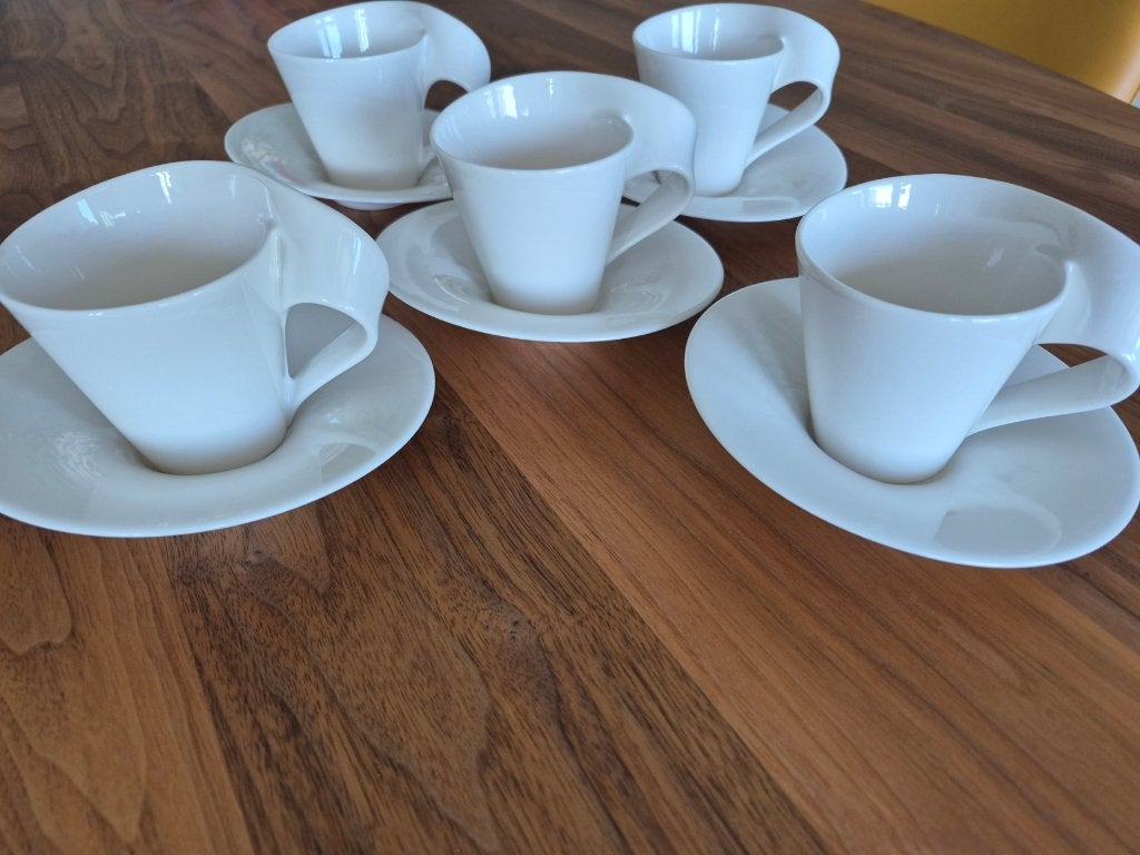 Villeroy & Boch model new wave 5 kop en schotels, Villeroy & Boch, Ophalen of Verzenden, Zo goed als nieuw, Bord(en)