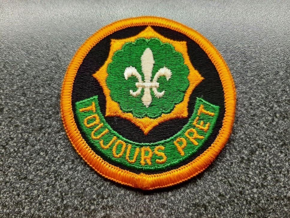 US ARMY  - 2 nd Cavalry Regiment  / patch  68 mm.rond., Verzamelen, Ophalen of Verzenden, Landmacht, Amerika, Embleem of Badge